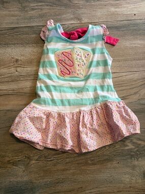 Ricrac & ruffles pop tart tunic 3t